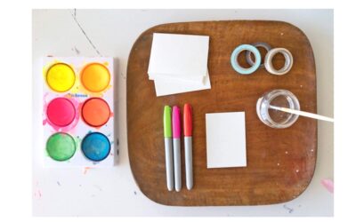 “Weg” met de grote vellen wit papier! “Hallo” kleine velletjes papier!